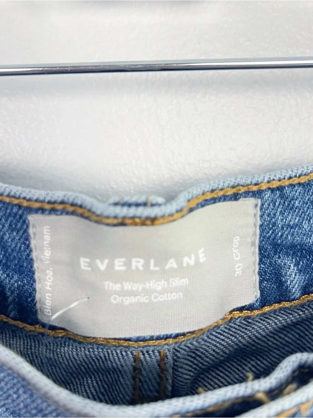 Everlane The Way-High Slim Jeans – Organic Cotton – Size 30 – Light Wash
